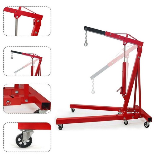 Ton red engine hoist - red, cherry