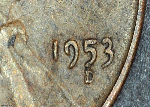 Major error 1953 d - , 1953-d/d