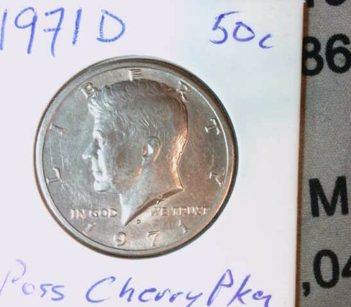 1971d kennedy half dollar - 1971d,