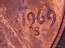 1969 S Penny DDO Cherry