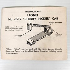 1962 Lionel No 6512 Cherry