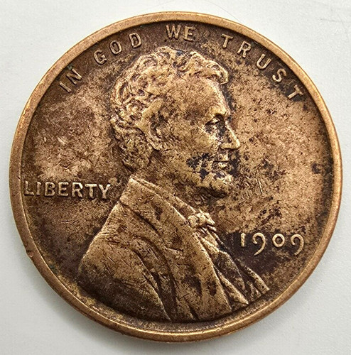 1909 vdb lincoln wheat - p,
